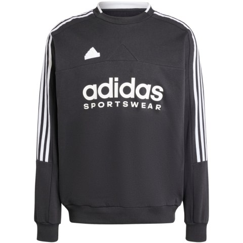 Bluza męska adidas House of Tiro Fleece czarno-biała IW0172 Adidas Bluza męska adidas House of Tiro Fleece czarno-biała IW0172 Adidas