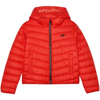 Kurtka puchowa dla chłopca 4F M460 pomarańczowa 4FJWAW24TDJAM460 70S 4F