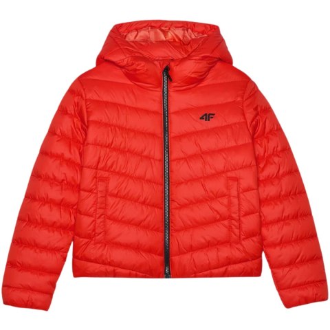 Kurtka puchowa dla chłopca 4F M460 pomarańczowa 4FJWAW24TDJAM460 70S 4F Kurtka puchowa dla chłopca 4F M460 pomarańczowa 4FJWAW24TDJAM460 70S 4F