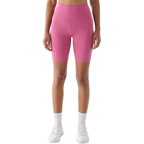 Legginsy damskie krótkie 4F F012 ciemny róż 4FWAW24TFSTF012 53S 4F