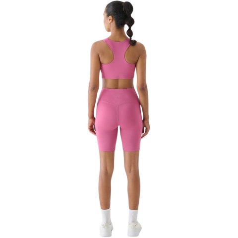 Legginsy damskie krótkie 4F F012 ciemny róż 4FWAW24TFSTF012 53S 4F