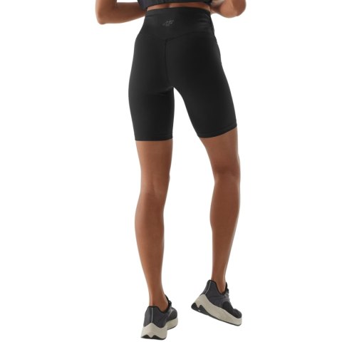 Legginsy damskie krótkie 4F F012 głęboka czerń 4FWAW24TFSTF012 20S 4F