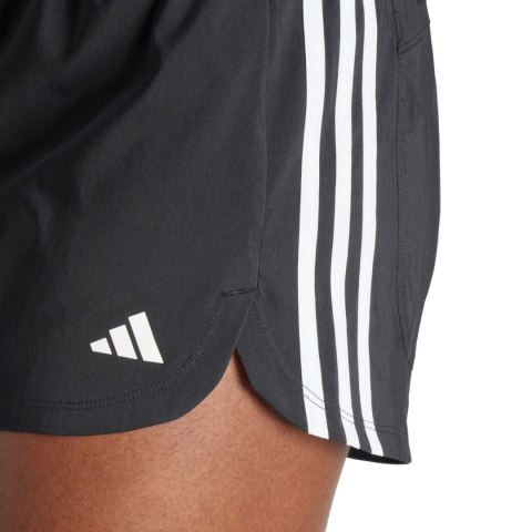 Spodenki damskie adidas Pacer Training 3-Stripes Woven High-Rise czarne IT7760 Adidas