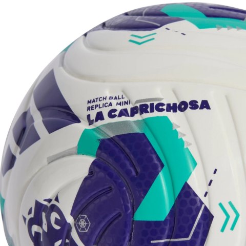 Piłka nożna adidas Queens League mini biało-fioletowo-zielona KE8233 1 Adidas