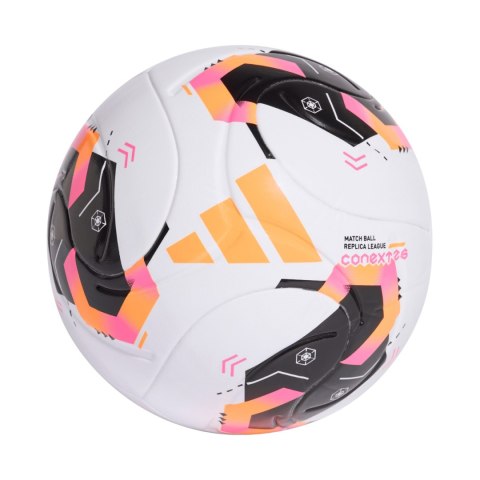 Piłka nożna adidas Conext 26 League biało-czarno-pomarańczowa KE5865 5 Adidas teamwear