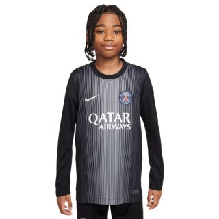 Koszulka dla dzieci Nike PSG Goalkeeper Stadium 2025/26 czarna HJ5267 010 L Nike