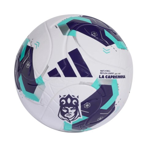 Piłka nożna adidas Queens League biało-fioletowo-zielona KE8232 5 Adidas