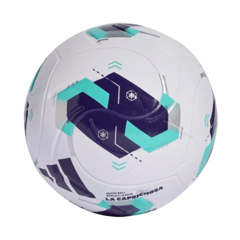 Piłka nożna adidas Queens League biało-fioletowo-zielona KE8232 5 Adidas