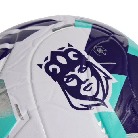 Piłka nożna adidas Queens League biało-fioletowo-zielona KE8232 5 Adidas