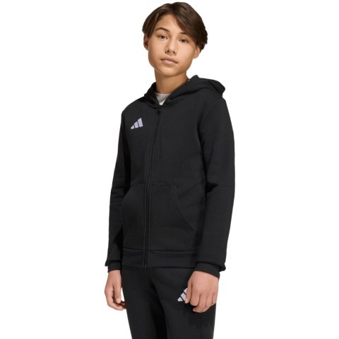 Bluza dla dzieci adidas Entrada 26 Full Zip Hoodie czarna KH1782 140cm Adidas teamwear