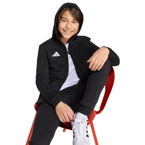 Bluza dla dzieci adidas Entrada 26 Full Zip Hoodie czarna KH1782 152cm Adidas teamwear