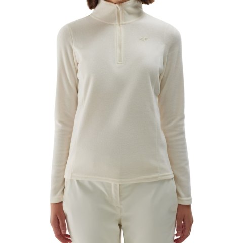 Bluza polarowa damska 4F F048 kremowy 4FWAW24UFLEF048 12S 4F