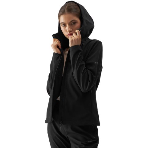 Kurtka damska softshell 4F F285 głęboka czerń 4FWAW24TSOFF285 20S 4F