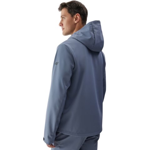 Kurtka męska softshell 4F M283 denim 4FWAW24TSOFM283 32S 4F Kurtka męska softshell 4F M283 denim 4FWAW24TSOFM283 32S 4F