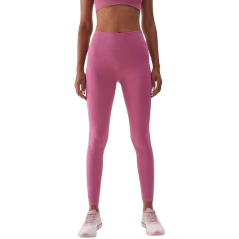 Legginsy damskie 4F F278 ciemny róż 4FWAW24TFTIF278 53S 4F