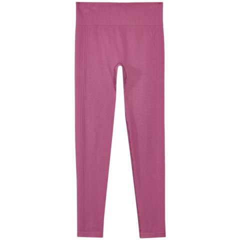 Legginsy damskie 4F F278 ciemny róż 4FWAW24TFTIF278 53S 4F