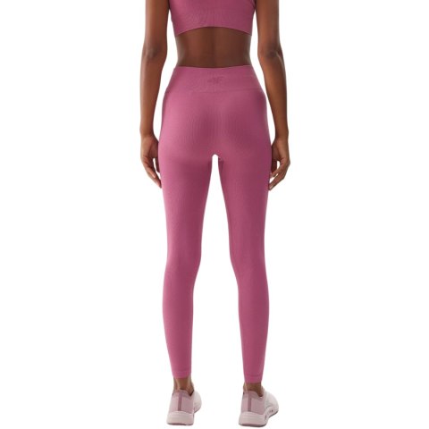 Legginsy damskie 4F F278 ciemny róż 4FWAW24TFTIF278 53S 4F