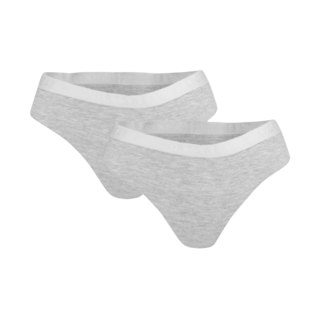 Majtki damskie stringi 4F F026 chłodny jasny szary melanż 4FWMM00UPTSF026 27M 4F