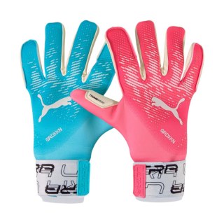 Rękawice bramkarskie Puma Ultra Grip 1 Tricks Hybrid niebiesko-różowe 41853 01 Puma