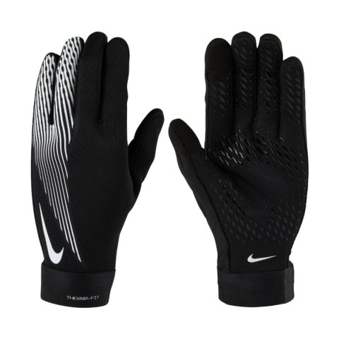 Rękawiczki Nike Academy Therma-FIT czarno-białe HF0546 011 Nike Team Rękawiczki Nike Academy Therma-FIT czarno-białe HF0546 011 Nike Team