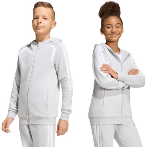 Bluza dla dzieci adidas Tiro 26 League Sweat Full Zip Hoodie szara KF3323 128cm Adidas teamwear