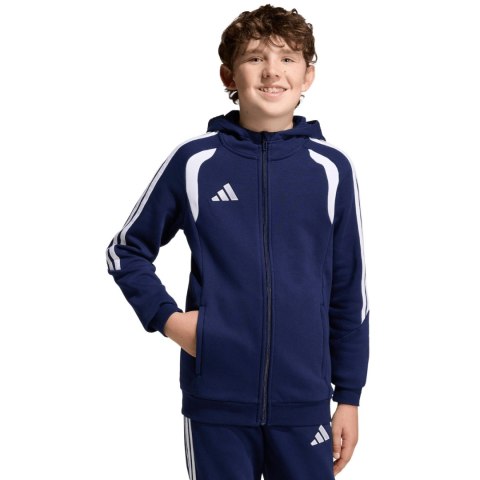Bluza dla dzieci adidas Tiro 26 League Sweat Full Zip Hoodie granatowa KF3322 128cm Adidas teamwear