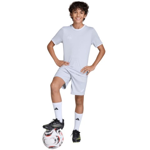Spodenki dla dzieci adidas Entrada 26 jasnoszare JZ6533 140cm Adidas teamwear