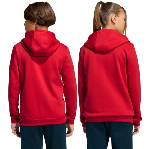 Bluza dla dzieci adidas Entrada 26 Full Zip Hoodie czerwona KH1781 140cm Adidas teamwear