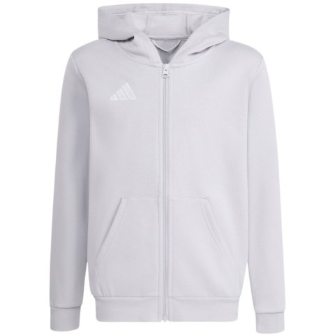 Bluza dla dzieci adidas Entrada 26 Full Zip Hoodie jasnoszara KH1779 128cm Adidas teamwear