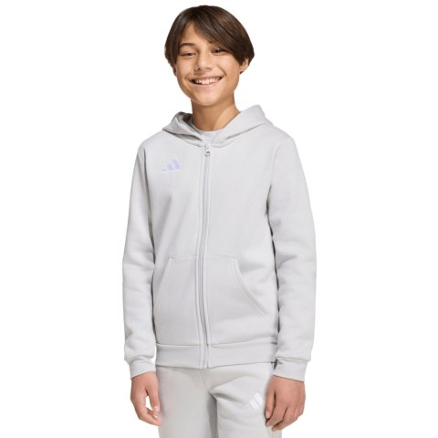 Bluza dla dzieci adidas Entrada 26 Full Zip Hoodie jasnoszara KH1779 128cm Adidas teamwear