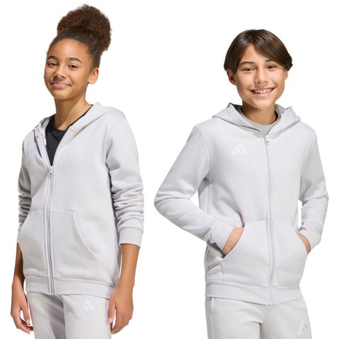 Bluza dla dzieci adidas Entrada 26 Full Zip Hoodie jasnoszara KH1779 164cm Adidas teamwear