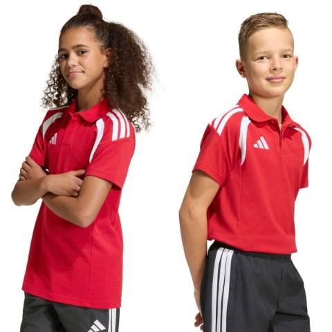 Koszulka dla dzieci adidas Tiro 26 League Polo czerwona KF3408 116cm Adidas teamwear