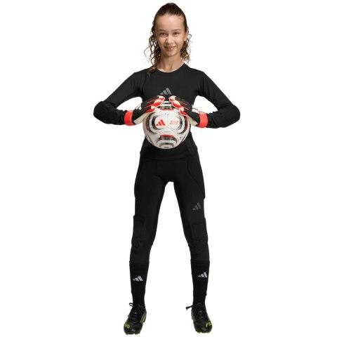 Legginsy bramkarskie dla dzieci adidas Padded Baselayer Long Tight czarne JZ9225 128cm Adidas teamwear