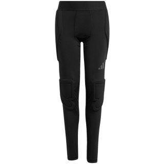 Legginsy bramkarskie dla dzieci adidas Padded Baselayer Long Tight czarne JZ9225 164cm Adidas teamwear