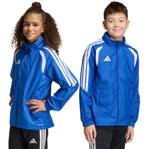 Kurtka dla dzieci adidas Tiro 26 League Windbreaker niebieska JY9723 140cm Adidas teamwear