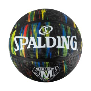 Piłka do koszykówki Spalding Marble czarno-zielona 84402Z 7 Spalding