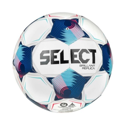 Piłka nożna Select Brillant Replica v25 biało-niebieska 19349 5 Select