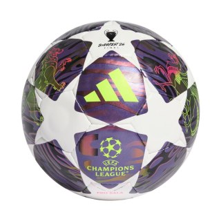 Piłka nożna adidas UCL 25/26 Final Pro Sala fioletowo-biała JX9102 FUTS Adidas teamwear