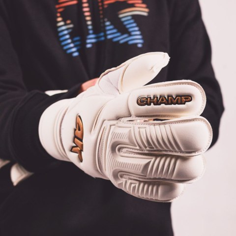 Rękawice bramkarskie 4Keepers Champ Gold VII RF2G Junior białe 7 4Keepers