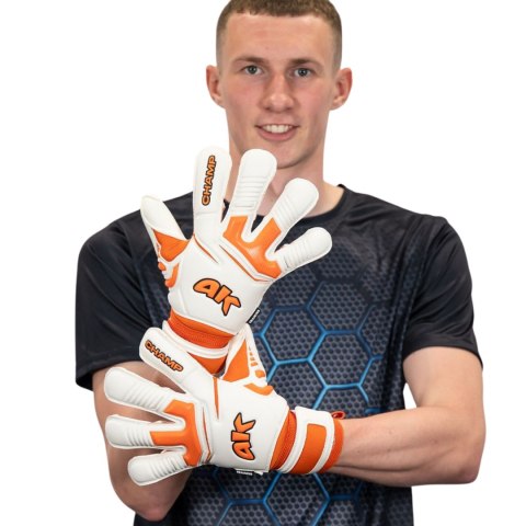 Rękawice bramkarskie 4Keepers Champ Training VII RF2G biało-pomarańczowe 8 4Keepers