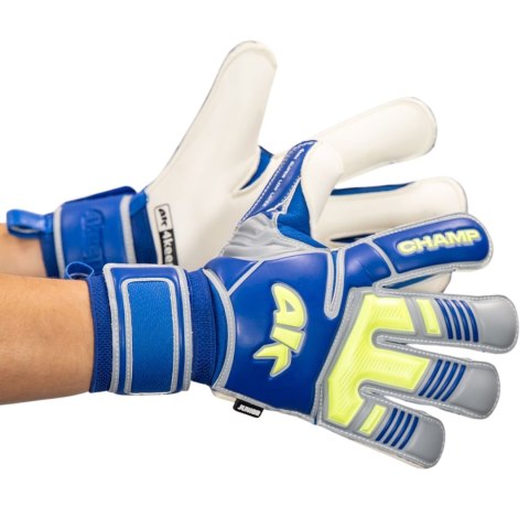 Rękawice bramkarskie 4Keepers Champ VII HB Junior niebiesko-zielone fluo 5 4Keepers