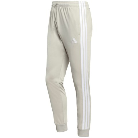 Spodnie męskie adidas 3-Stripes Tricot Regular Tapered beżowe JY7721 XL Adidas