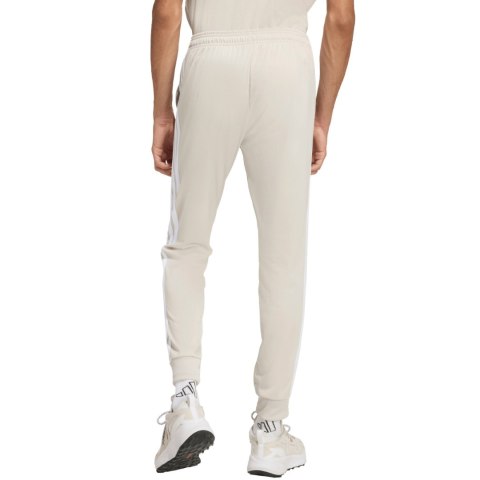 Spodnie męskie adidas 3-Stripes Tricot Regular Tapered beżowe JY7721 M Adidas