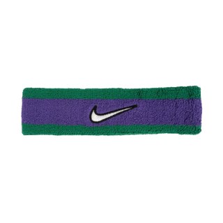 Opaska na głowę Nike Swoosh fioletowo-zielona N1012407306 Nike