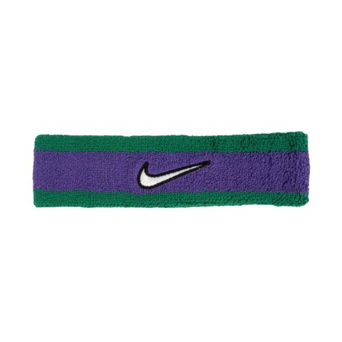 Opaska na głowę Nike Swoosh fioletowo-zielona N1012407306 Nike