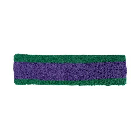 Opaska na głowę Nike Swoosh fioletowo-zielona N1012407306 Nike