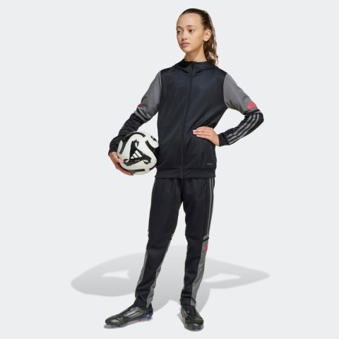 Bluza dla dzieci adidas Squadra 25 Hoody czarno-szara JD6087 Adidas Bluza dla dzieci adidas Squadra 25 Hoody czarno-szara JD6087 Adidas