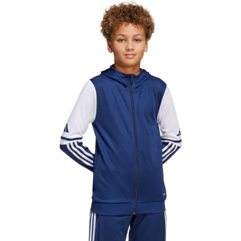 Bluza dla dzieci adidas Squadra 25 Hoody granatowo-biała JD4800 Adidas teamwear Bluza dla dzieci adidas Squadra 25 Hoody granatowo-biała JD4800 Adidas teamwear