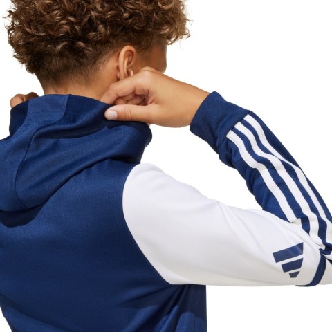 Bluza dla dzieci adidas Squadra 25 Hoody granatowo-biała JD4800 Adidas teamwear Bluza dla dzieci adidas Squadra 25 Hoody granatowo-biała JD4800 Adidas teamwear