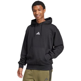 Bluza męska adidas Essentials Feelcozy Fleece Hoodie czarna JE3807 Adidas